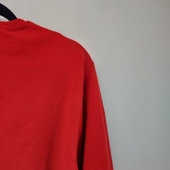 Jerzees Nublend Ugly Christmas Sweater Red Star Trek Size M - Picture 12 of 15